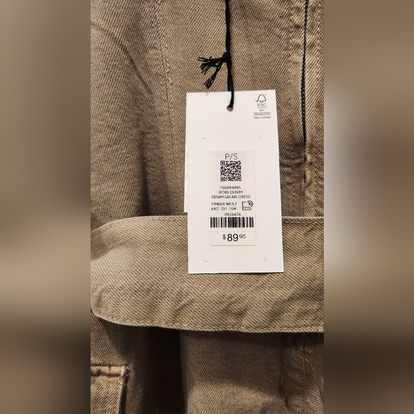 Dynamite Safari Denim Dress NWT - Picture 6 of 6